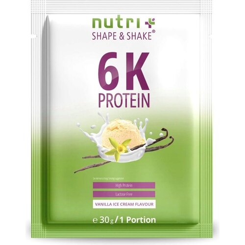 Nutri Vegan 6K proteinski prah, probna veličina - Vanilla Ice Cream Slike