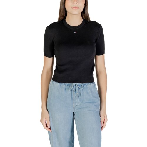 Tommy Hilfiger Puloverji TJW ESSENTIAL SS SWE DW0DW19336 Črna Slike