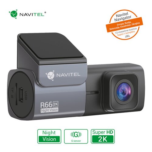 Navitel Avto kamera DVR R66 2K, 2560 x 1440p, Night Vision, 360&amp;deg; vrtljiv objektiv, microSD do 128GB, G-senzor, črna Slike