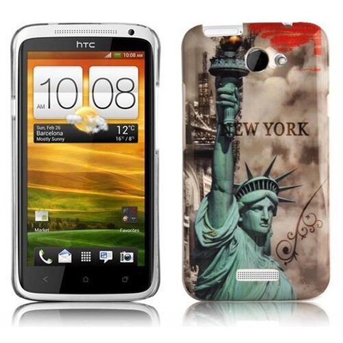 Cadorabo Primer združljiv s HTC -jem z New Yorkom - Kip of Liberty Print - Trda za&scaron;čitna kritje pri trendovskem oblikovanju, (20552396) Cene