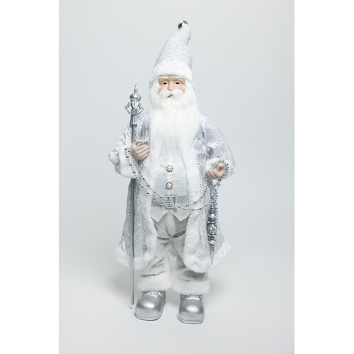 AMC HOME Novogodi&amp;scaron;nja figura Deda Mraz, 60cm, Srebrni Slike