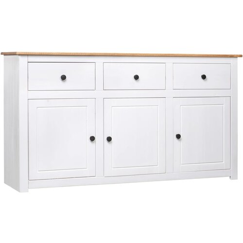  Komoda od borovine bijela 135 x 40 x 80 cm asortiman Panama Cene