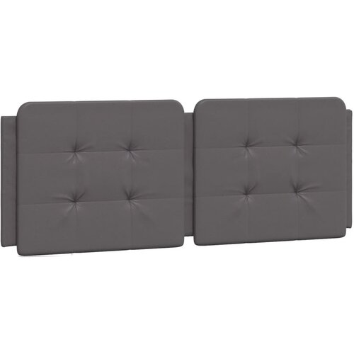 Maison Chic posteljno vzglavje - vzglavna omarica - vzglavna stranica siva 120 cm umetno usnje, (21703949) Cene