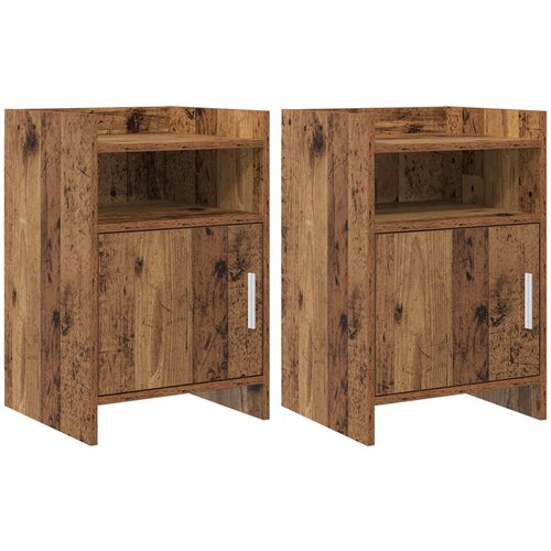 vidaXL Posteljne mize 2 pcs Star les 40 x 36 x 60 cm Inženirski les, (5000247399) Cene