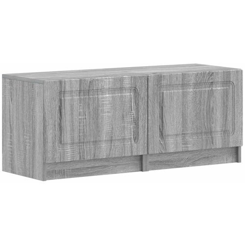  5-dijelni LED TV ormarić Siva Sonoma Konstruirano drvo - Siva Sonoma 81 cm Slike