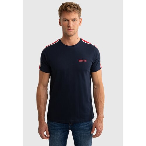 Big Star Man's T-shirt 152446 403 Navy Slike