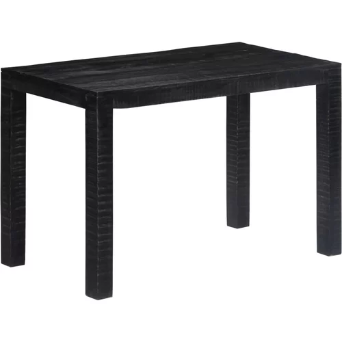  Blagovaonski stol crni 118 x 60 x 76 cm od masivnog drva manga