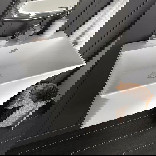  Zidni umivaonik keramički bijeli 500 x 450 x 410 mm Slike