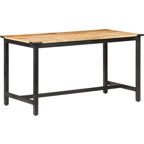  Blagovaonski stol od masivnog grubog drva manga 140x70x76 cm