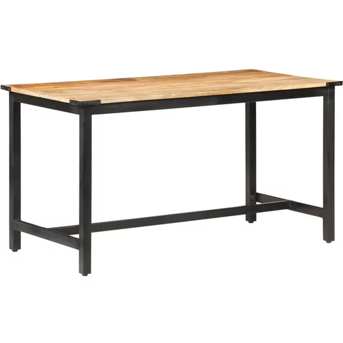  Blagovaonski stol od masivnog grubog drva manga 140x70x76 cm