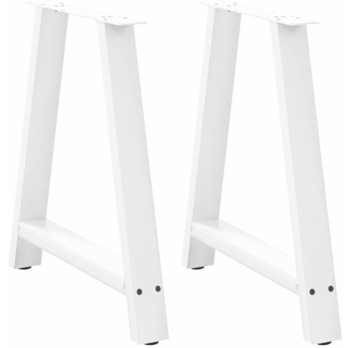  Noge za blagovaonski stol A-oblika 2 kom Bijele 80 x (72-73) cm Čelik Cene