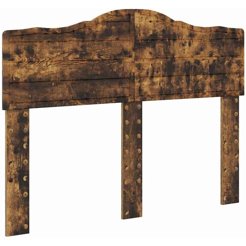 vidaXL Vzglavje z vzglavjem Dimljeni oreh 120 cm Konstruiran les, (5000110347) Cene