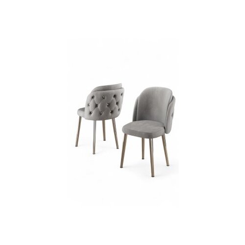 Hanah home set stolica (6 komada) axle grey chrome Cene
