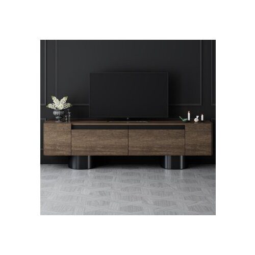 Hanah home Hanah Kućna TV komoda, boemski stil, 120x50x30cm, smeđa Cijene