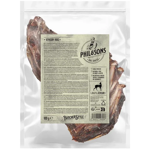 Phil & Sons rebra srnjadi - Varčno pakiranje: 3 x 100 g