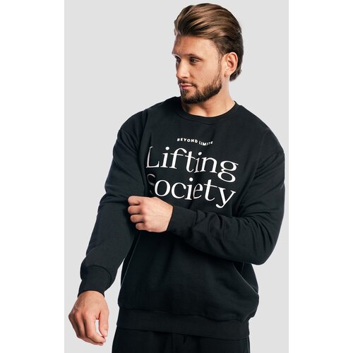 GymBeam lifting society sweatshirt black 112057 Slike