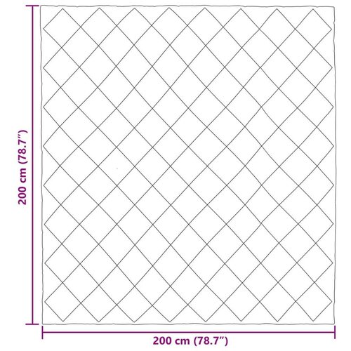 Puni pokrivač za cijelu godinu Antracit i taupe 200 x 200 cm Slike