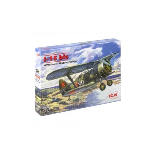 ICM Set za modelovanje Aircraft - I-15 Bis WWII Soviet Biplane Fighter, 1:72 Slike