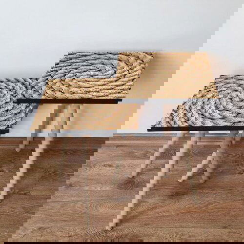 Hanah home 2Shp374 - beige beige nesting table (2 pieces) Slike