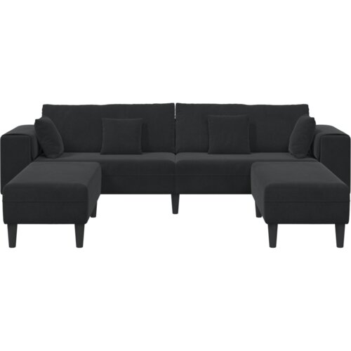  Bar&amp;scaron;unasta sofa s jastukom s jastukom 3 pcs Crna 208 cm Bar&amp;scaron;un Slike