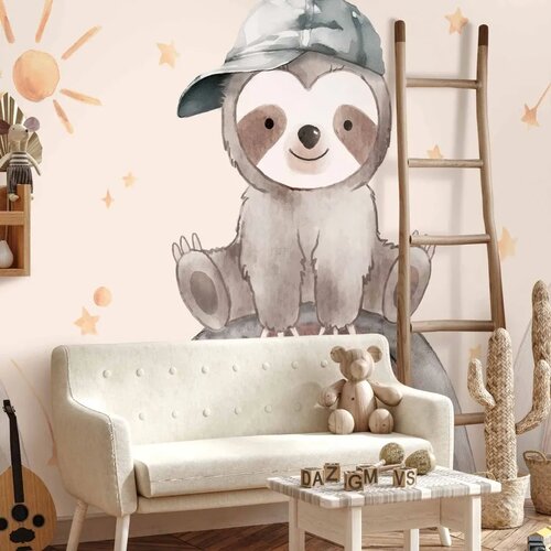  Foto tapeta - Little Sloth Among Stars and Rainbows 100x70 Standard Slike