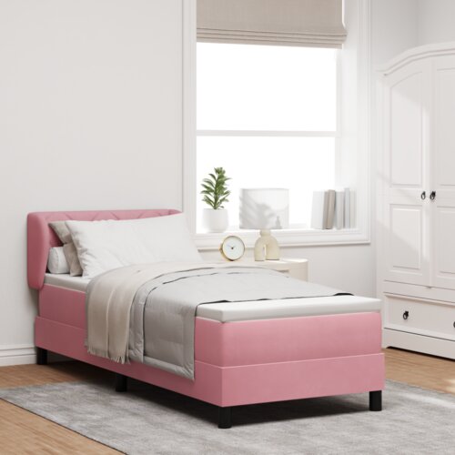  Krevet s Box Spring madracem u ružičastoj boji  80x200 cm  bar&scaron;un Cijene