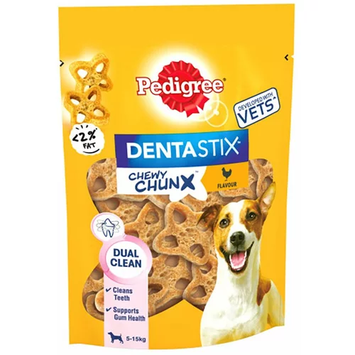 Pedigree Dentastix Chewy Chunx pasji priboljški - Varčno pakiranje: Mini priboljški s piščancem 5 x 68 g (za majhne pse)