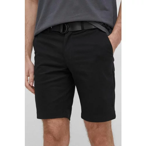 Calvin Klein Kratke hlače moški, črna barva