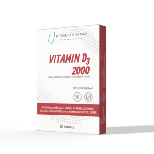 NEOMED Vitamin D3, 2000 IU, 50 kapsula Cijene