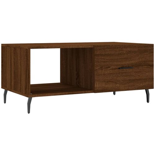 Maison Chic Klubska mizica - kavna mizica - Nizka mizica rjavi hrast 90x50x40 cm inženirski les, (21752958) Slike
