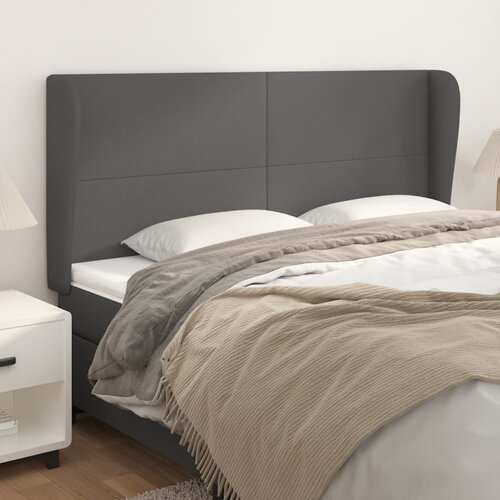 Uzglavlje s u&scaron;ima sivo 163x23x118/128 cm od umjetne kože Cijene