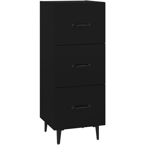 Maison Chic Komoda - Predalnik črna 34,5x34x90 cm inženirski les, (21716334) Slike