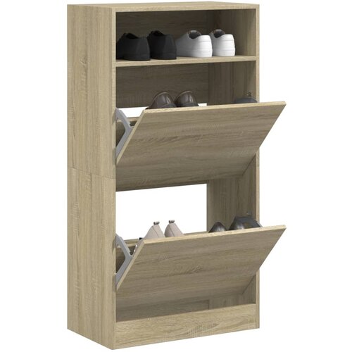  za cipele boja hrasta 60x34x116 cm konstruirano drvo Slike