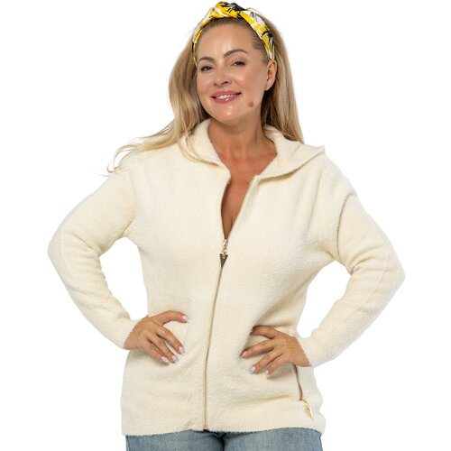 Pri Warm cardigan sweater made of fluffy knit fabric GRAZYNA Cene