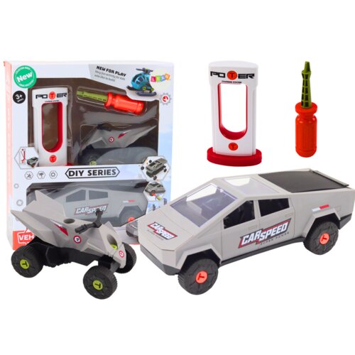 DIY set modernog automobila s Quadom za rastavljanje, sivi Cijene