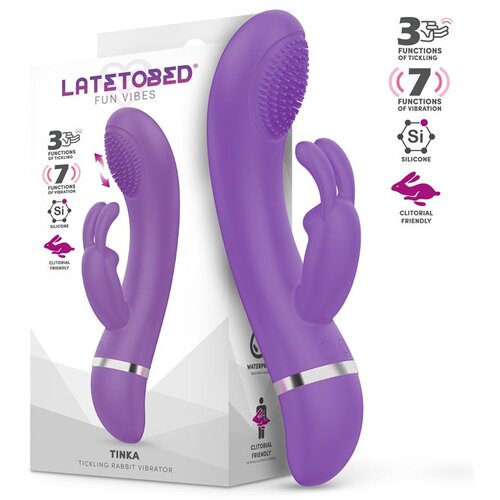 LATETOBED Tinka Tickling Rabbit Vibrator Purple Cene