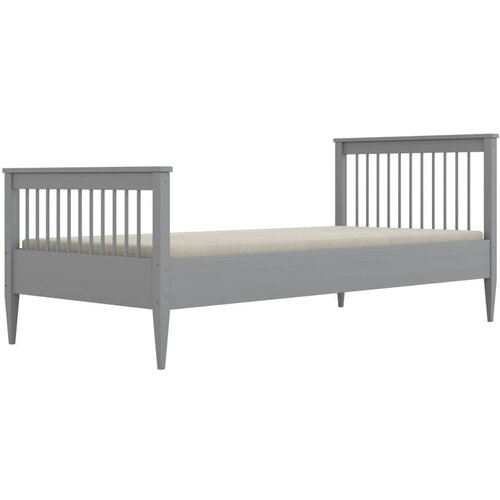  Drveni dječji krevet Emilia - sivi - 200x90 cm Slike