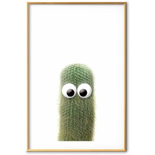  Plakat Prickly Friend 60x90 Zlatni okvir s margom Slike