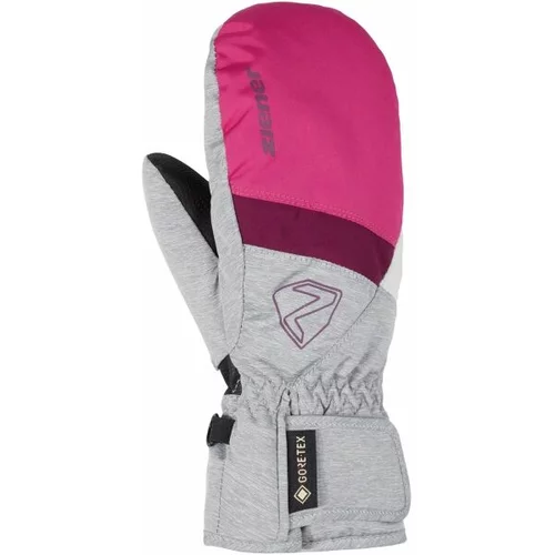 Ziener LEVIN GTX MITTEN JUNIOR Dječje skijaške rukavice s palcem, ružičasta, veličina