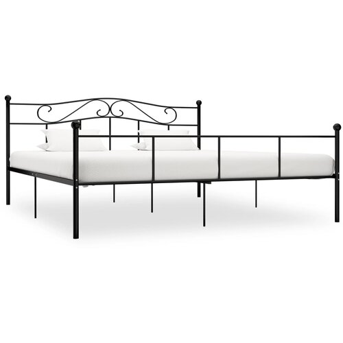  Okvir za krevet crni metalni 200 x 200 cm Cijene