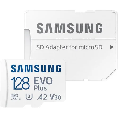 Samsung EVO Plus 2024 microSDXC 128GB SD MB-MC128SA/EU ukljucujuci adapter do 160MB/s brzine citanja