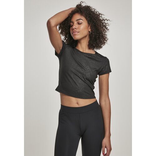 Urban Classics Women&amp;#039;s Stretch Pattern Cropped Tee Black Snake Slike
