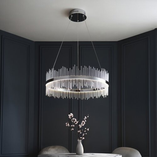  Endon 107108 - LED luster na sajli LED/56W/230V 3000K sjajni hrom Slike