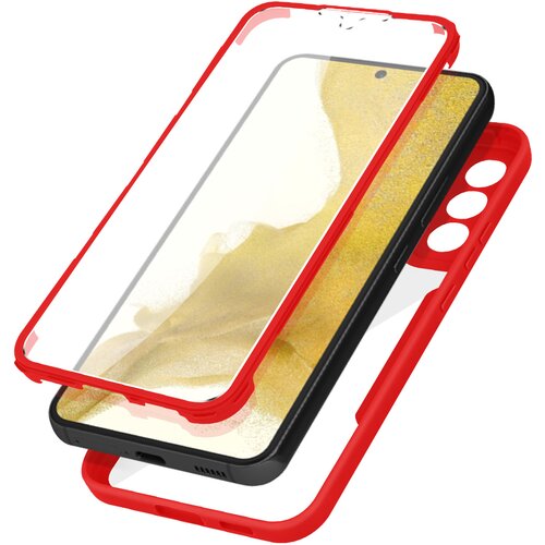 AVIZAR Ovitek Samsung Galaxy S22, zadnji del iz pleksiglasa z Rdec obrobo, (20616402) Cene
