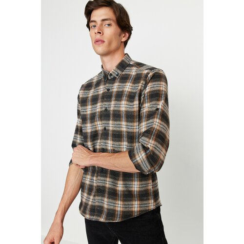 Trendyol Shirt - Brown - Slim fit Cene