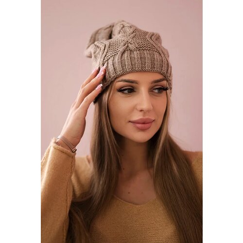Kesi Cap with fleece Sylwia K244 dark beige Cijene
