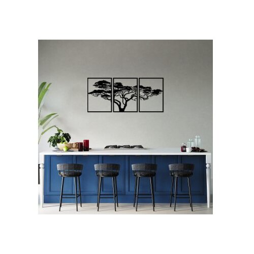 Wallity Set zidnih ukrasa Akacija, 50x70 cm, 1,5 mm, 3 komada, Crna Cene