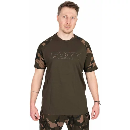 Fox Fishing Majica Khaki/Camo Outline T-Shirt - L