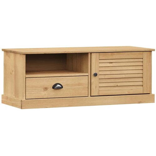 Maison Chic TV omarica - TV enota - Televizijska omarica VIGO 106x40x40 cm trdna borovina, (21700941) Slike