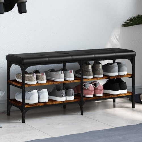 vidaXL Klupa za cipele boja hrasta 102 x 32 x 47 cm konstruirano drvo Cijene